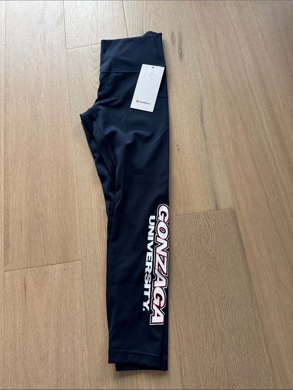 lululemon athletica Women’s Navy Leggings with Gonzaga University Side Logo size